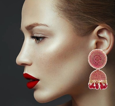 MAHESHWARI FASHION CRAZE Trendy jhumka earrings & stud Beads Alloy Jhumki Earring