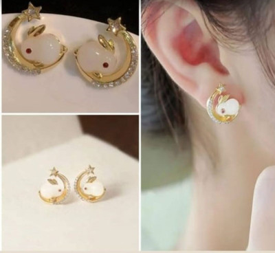 SRI RAGHAVA Rabbit Studs Alloy Stud Earring