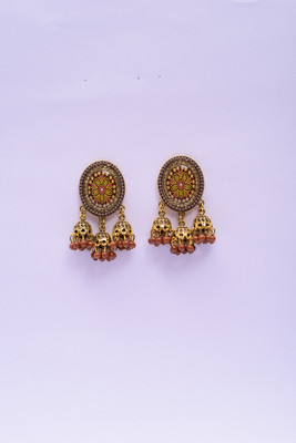 Namokriti Jhumka Earring Beads Alloy Jhumki Earring, Drops & Danglers, Earring Set