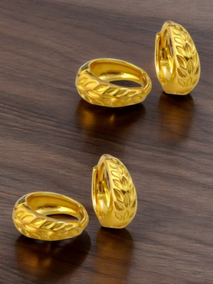 MA FASHION Bali Brass Hoop Earring