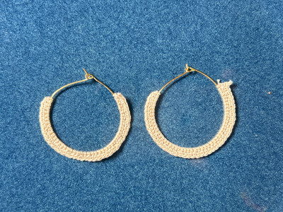 NaipunyaCraft NP_Loop_17 Silk Dori Hoop Earring