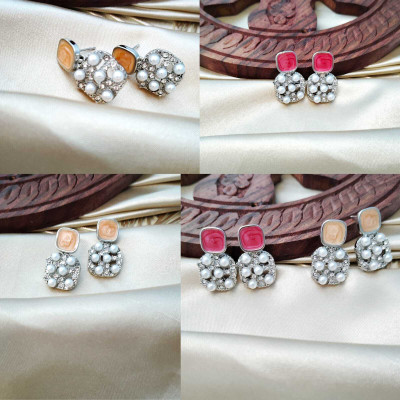 Seyon enterprises TRENDY EARRING Crystal Alloy Stud Earring