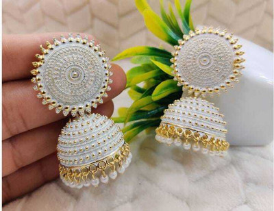 mohita collection Latest Collection Kundan Jhumka Alloy Jhumki Earring