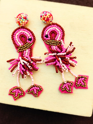 SassyStree Handmade Earrings Fabric Drops & Danglers