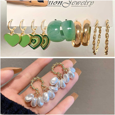Zestapvt Fashionble new style combo earrings for women & girls Alloy Drops & Danglers