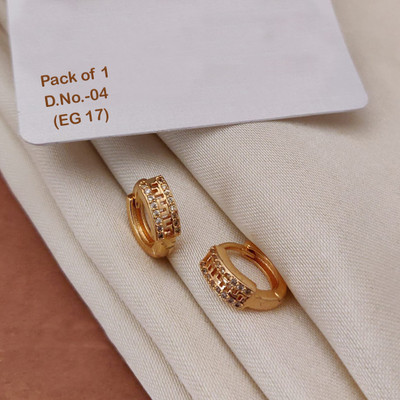 IM ENTERPRISE EG-17 EARRING Cubic Zirconia Brass Stud Earring