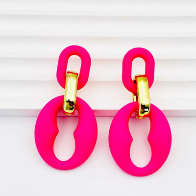 PRIYA IMPEX SPARKLE & SHINE JEWEL Geometric 3D Statement Drop Earrings Modern Acrylic Design Acrylic Drops & Danglers