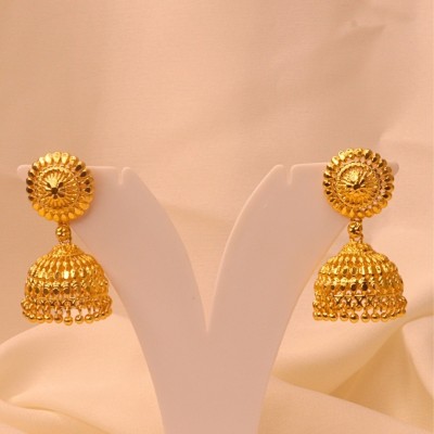 RKBSALES traditional unique one gold plated high quality premium jhumkas Alloy Jhumki Earring