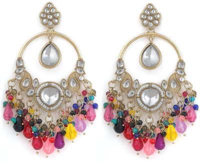 jodira Stylish And Trendy Multicolour Earings For Girls & Women Beads Alloy Chandbali Earring
