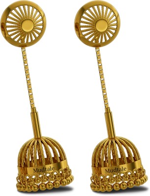 MUDTALE gold plated unique stylish mini jhumka women's dangle cute ladies earrings Tops Zircon Brass, Metal, Stainless Steel, Zinc, Aluminum Jhumki Earring, Drops & Danglers, Ear Thread, Earring Set, Tassel Earring