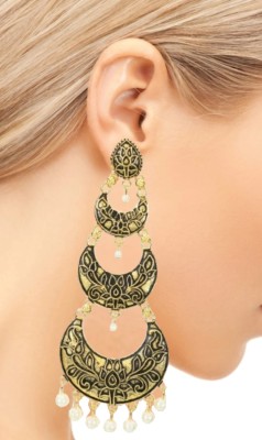 MAHESHWARI FASHION CRAZE Peaceful long earrings & stud Beads Alloy Huggie Earring