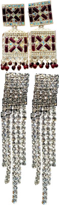 Hernger traders Simple Elegant Versatile Earring for Women Cubic Zirconia Alloy Earring Set