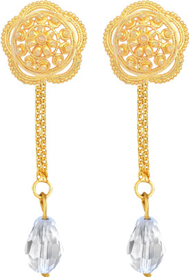 VIGHNAHARTA Vighnaharta Removable Studs 1 pair Stud 1 chain drop earring for women and Girls Beads Brass Drops & Danglers