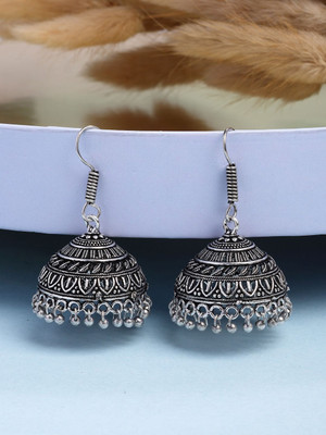ANOUK Women Oxidised German Silver Jhumki Earring