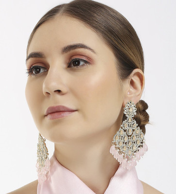 SATRANGI JEWEL SATRANGI JEWEL STATEMENT DESIGNER EARRINGS Crystal Alloy Tassel Earring