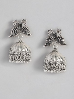 Sangria Dome Shaped Jhumkas Alloy Jhumki Earring