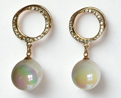 G J ASSOCIATES DOUBLE RING HANGING Brass Drops & Danglers