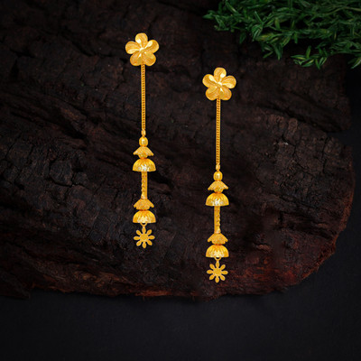 Drashti Collection Traditional Suidhaga Earrings For Women And Girls Brass Stud Earring
