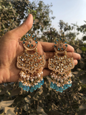 Alasca Gold Plated Earring for Women & Girls Brass Drops & Danglers