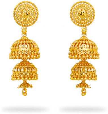 Drashti Collection Traditional Gold Platted New Drop Earrings Collection Brass Drops & Danglers