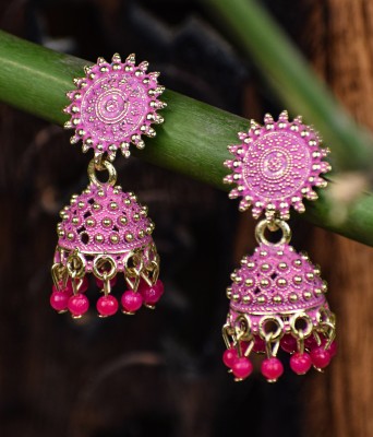 house of common earring blue jhumkha Alloy Stud Earring