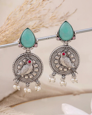 ecom.preshti Soniya Dangler Earrings Pearl Brass Drops & Danglers