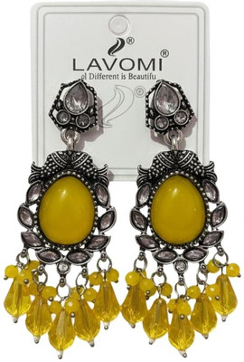 Fashion Didi Korean Style Yellow Dangle Fish Earrings Alloy Earring Set