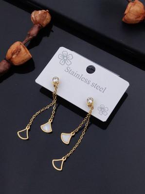Shree Enterprise Black&White Diamod Layer Plug Earring Alloy Plug Earring