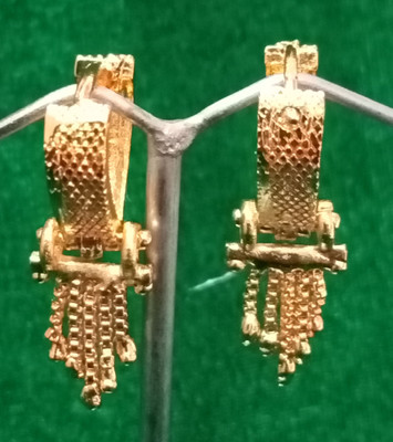 MEHAK CREATION Essential Earrings & Studs Gold Plated Brass Hoop Earring