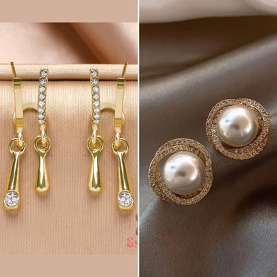 estailo fashion Pearlfect Zenith Dangle Earrings Alloy Earring Set