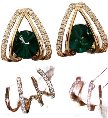 SVENT Combo Earing | Pearl Earrings Trendy | Party & Casual Jewelry for Women & Girls Alloy Earring Set
