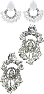 SKG Fashions Simple Elegant Versatile Earring Set for Women Alloy Earring Set