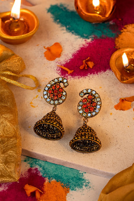 Dkshafashion JMK.0000016 Alloy Jhumki Earring