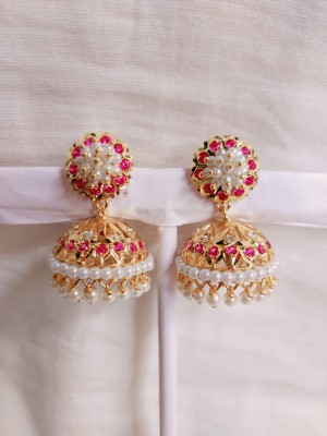 kurdekars divuu stone jumka earring Copper Jhumki Earring