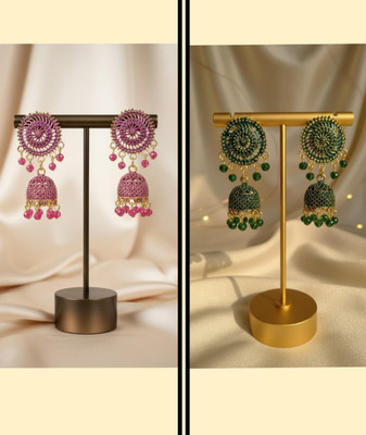 THEKAMAL COMBO EARINGS Beads Alloy Jhumki Earring, Earring Set, Stud Earring