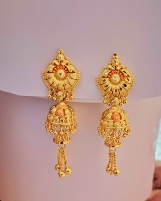 Mak and art Earrings N Agate Alloy Jhumki Earring