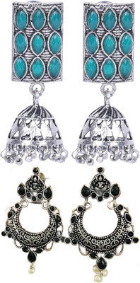 SKG Fashions Simple Elegant Versatile Earring Set for Women Alloy Earring Set
