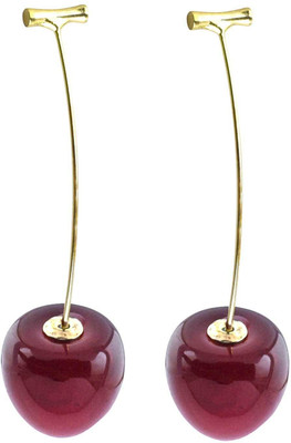 Fashion Fusion Cherry Brass Drops & Danglers