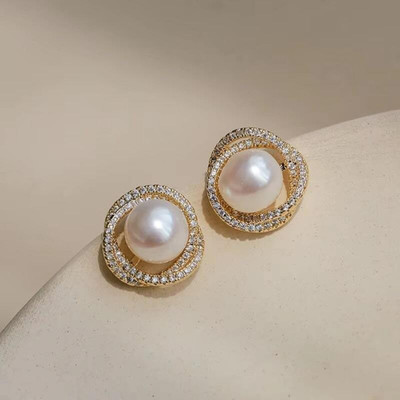 Tiso Classic Gold Plated Pearl Stud Earrings for Women Statement Studs for Girls Crystal, Cubic Zirconia, Pearl Alloy, Brass, Stone Drops & Danglers, Earring Set, Hoop Earring, Rhinestone Studs, Stud Earring Tiso Classic Gold Plated Pearl Stud Earrings for Women Statement Studs for Girls Crystal, Cubic Zirconia, Pearl Alloy, Brass, Stone Drops & Danglers, Earring Set, Hoop Earring, Rhinestone Studs, Stud Earring