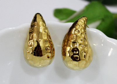 Bello Naari Gold Plated Anti Tarnish Korean Hoop Earrings for Women & Girls Stainless Steel Drops & Danglers