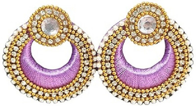 SAUMAKSHI DESIGN Elegant Gold-Plated Round Designer Earring| Traditional Partywear Ethnic Jewelry Brass Earring Set, Drops & Danglers