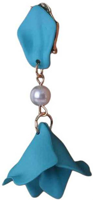 PRIYA IMPEX Sparkle & shine jewel floral petal drop acrylic anti tarnish earrings (medium) Acrylic Drops & Danglers