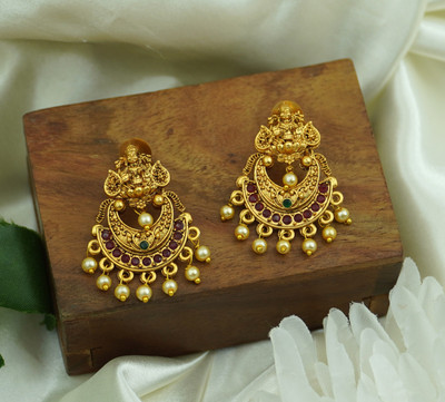 BHARGAV ART EARRING Ruby Alloy Earring Set