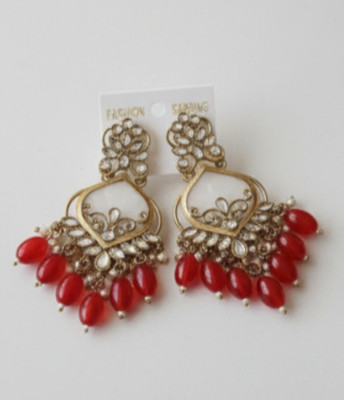 DHVANI Eternal Elegance Earrings Pearl Alloy Drops & Danglers