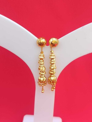 LC IMITATION 2 Gram gold forming suidhaga earrings Brass Ear Thread, Drops & Danglers