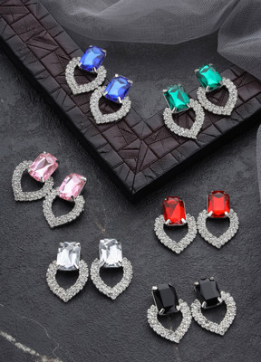 ASCEND HEART SIX 04 Crystal Alloy Stud Earring
