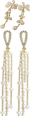 Celestique Stylish Fashionable Latest Cuffs Earrings for Women Girls Alloy Earring Set