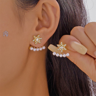 MEENAZ Studs Earrings for women korean earing girl Ear Ring stylish Western design Moti Pearl, Cubic Zirconia, Crystal, Diamond Alloy, Metal, Zinc, Mother of Pearl Earring Set, Stud Earring