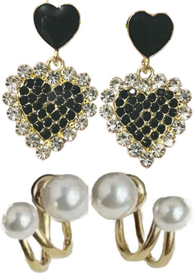 JassaJewelry Korean Elegant Stud Earrings for Girls and Women Alloy Stud Earring