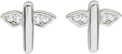 Zoi Silver STUDS MICRO925ST F Cubic Zirconia Sterling Silver Stud Earring